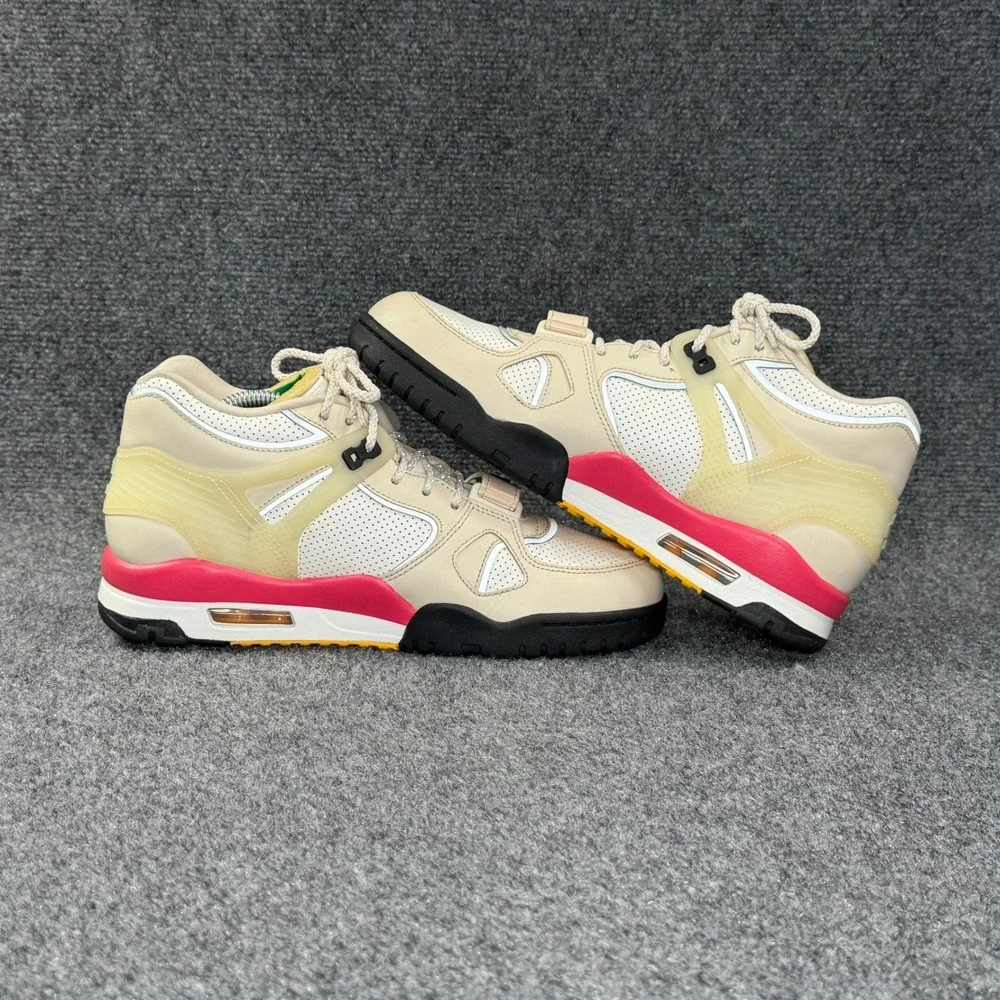 Nike Air Trainer 3 Saquon Barkley Shoes Men's 9 Tan Blue Retro Athletic Sneakers